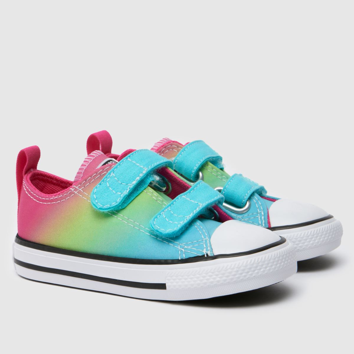 Converse multifärgade all star lo 2v flickor småbarnsskor