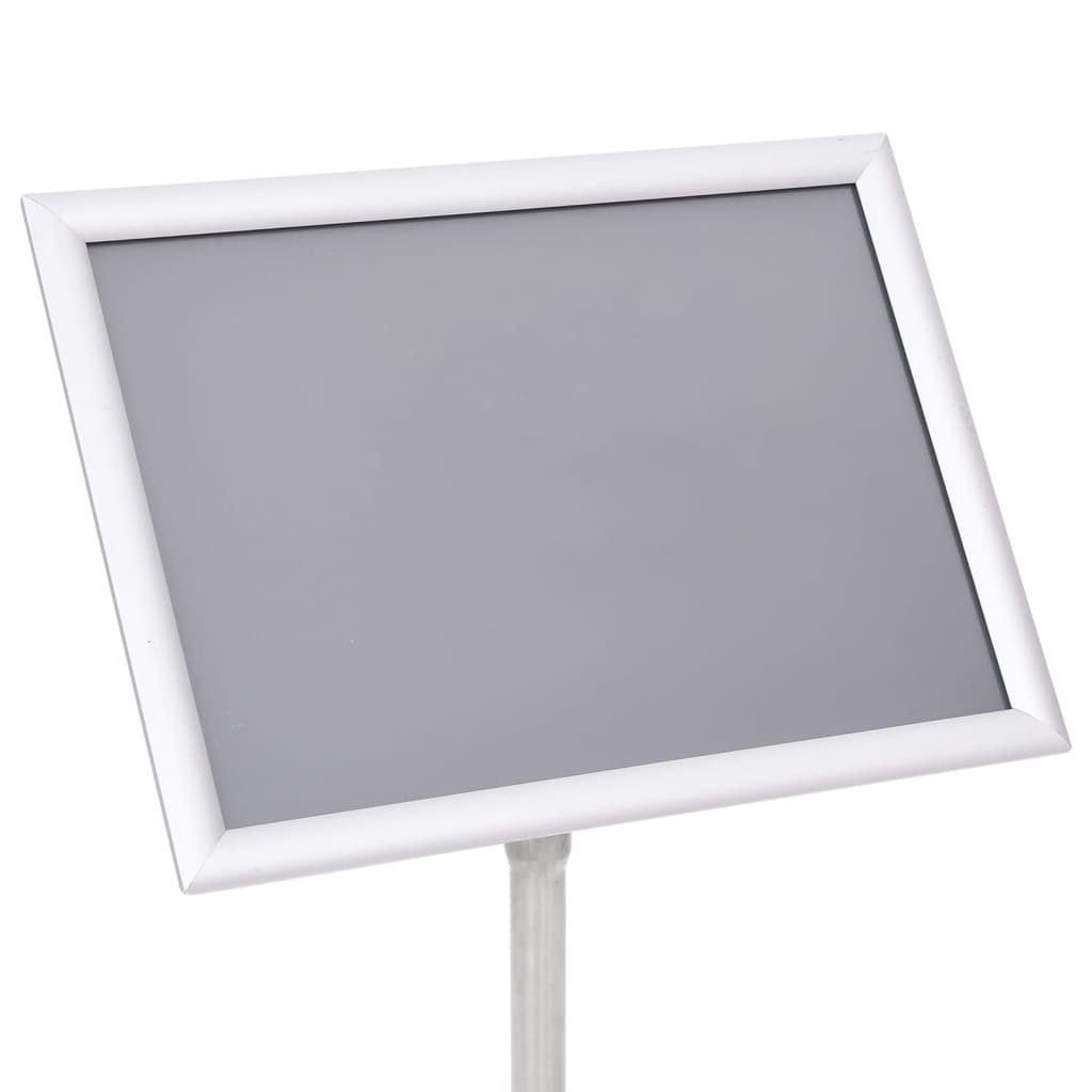 vidaXL Tafel A3-Plakatständer Silbern Aluminiumlegierung