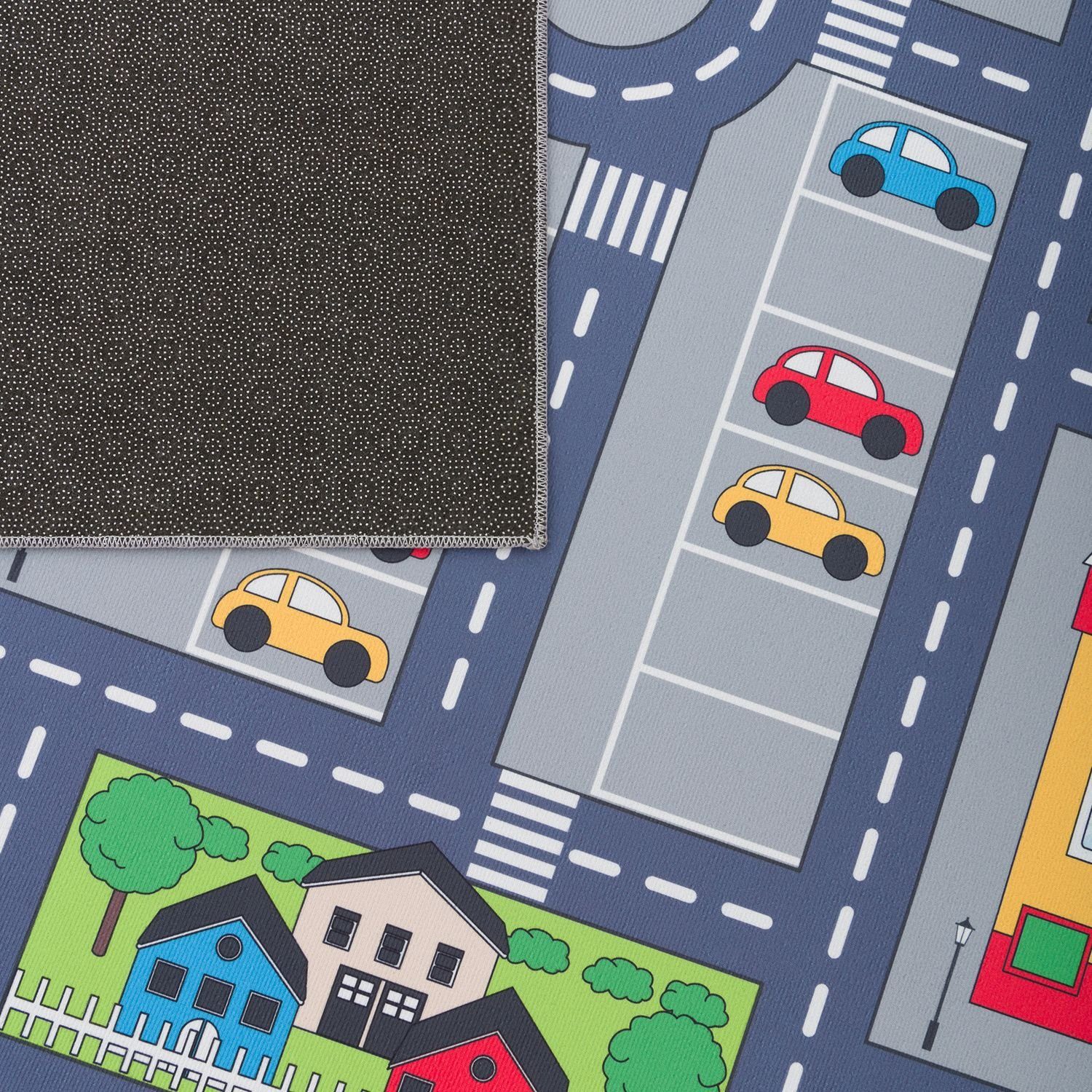 Kinderteppich Spielteppich Kinderzimmer Teppich Kinderteppich Auto Straßen, TT Home, rechteckig, Höhe: 9 mm