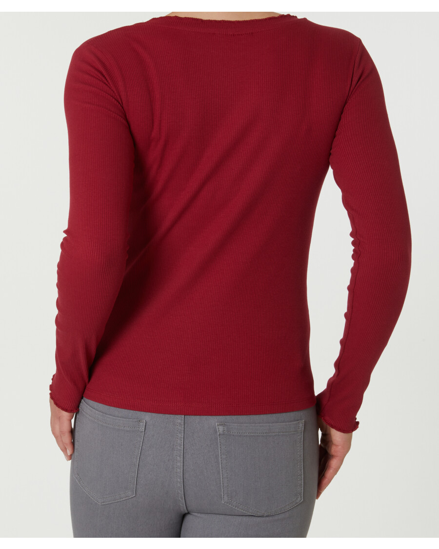 Geripptes Langarmshirt