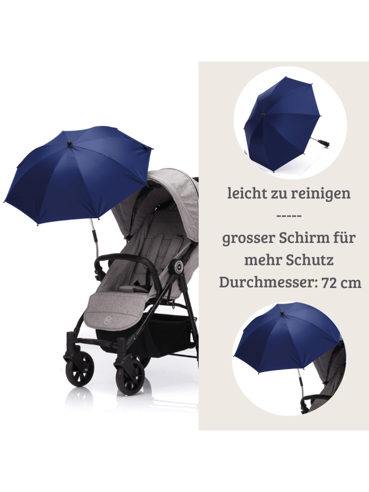 fillikid Sonnenschirm Exklusiv für Kinderwagen & Buggys in Marine günstig kaufen onesize