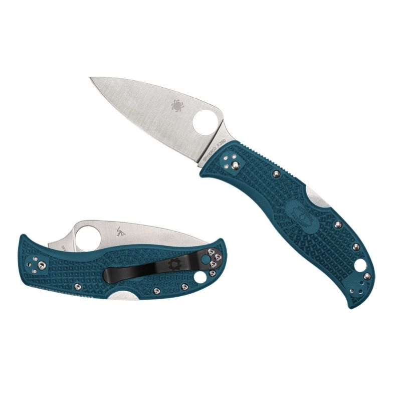 Spyderco Leafjumper FRN Blue K390 Plain C262PBLK390
