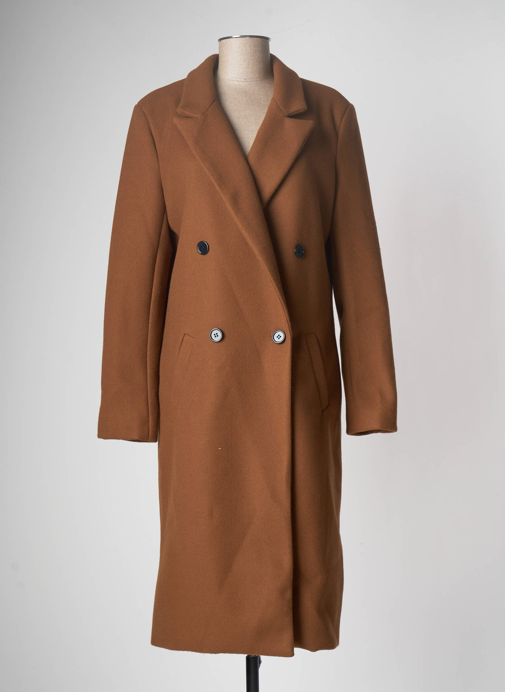 Sens Uniq Manteaux Longs Femme couleur marron