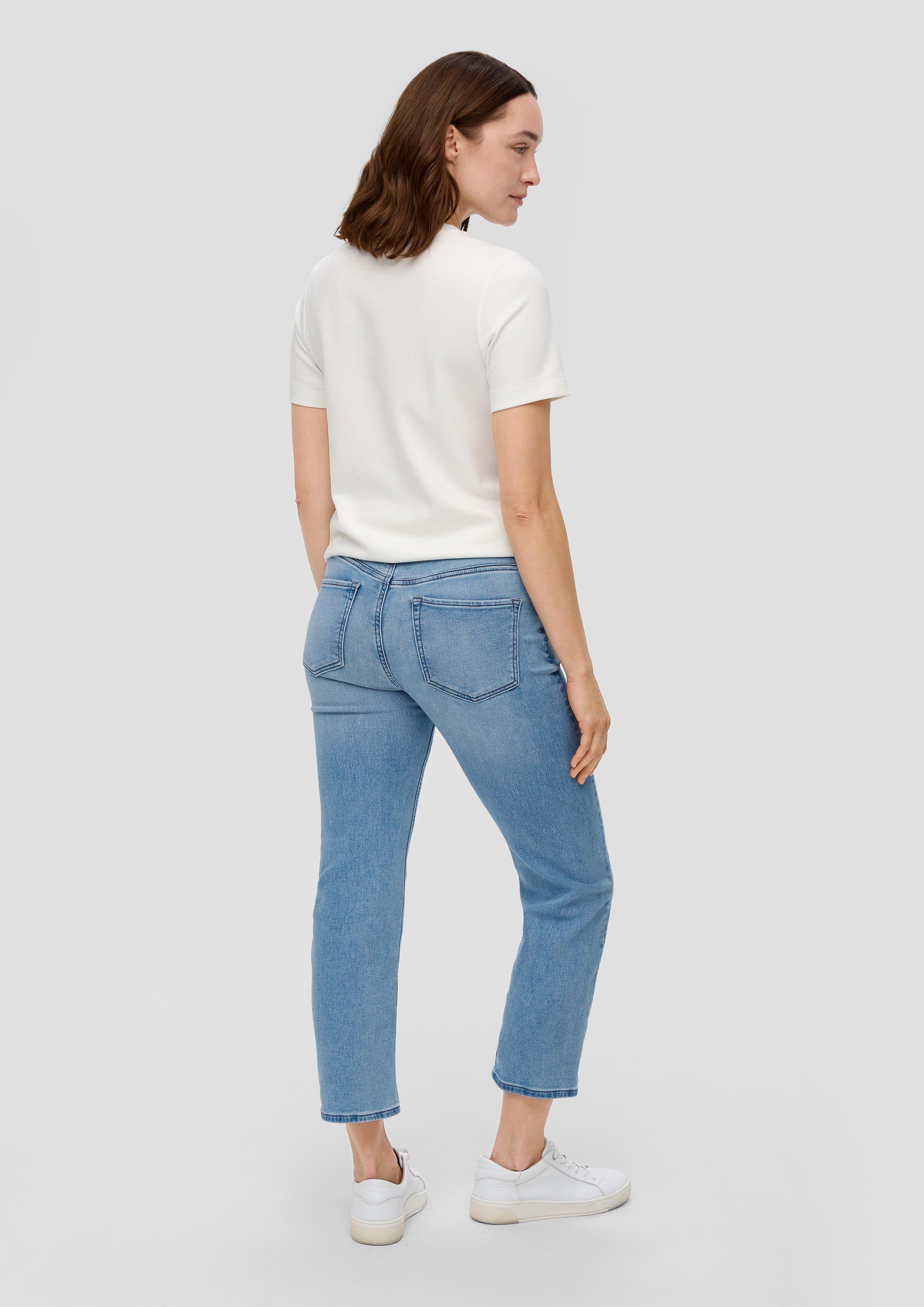 Crop Jeans Karolin / Regular Fit / Mid Rise / Straight Leg / Sattelbund  2140870-57Z5