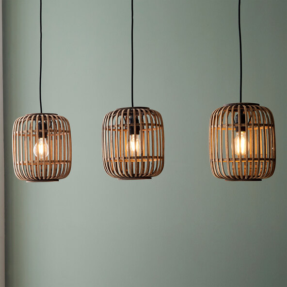 Pendelleuchte Woodrow, 3-flammig