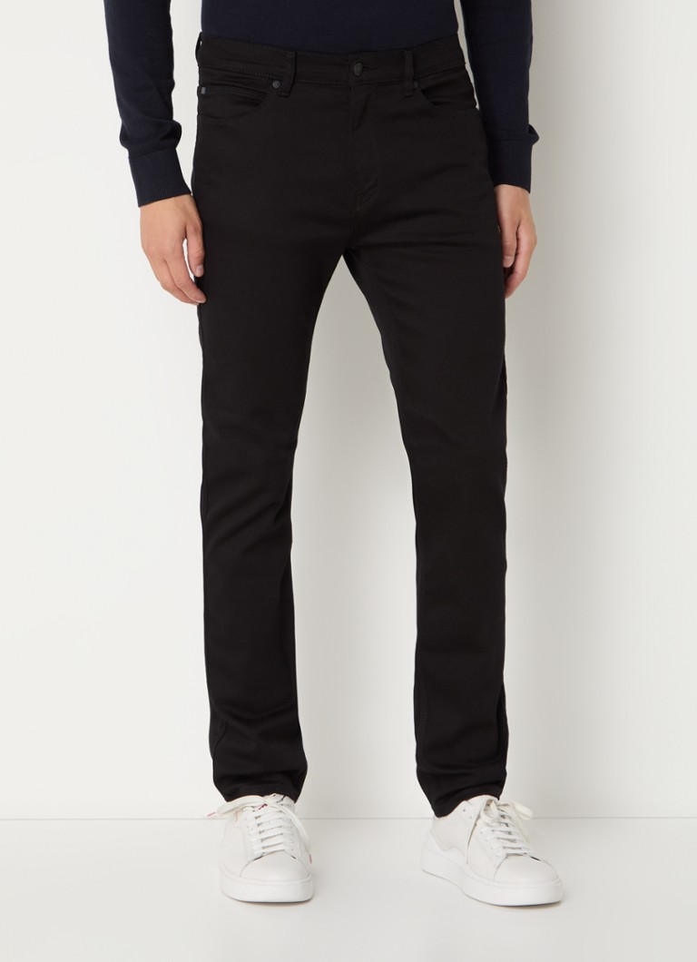 Jeansy HUGO BOSS 708 slim-fit z efektem sprania
