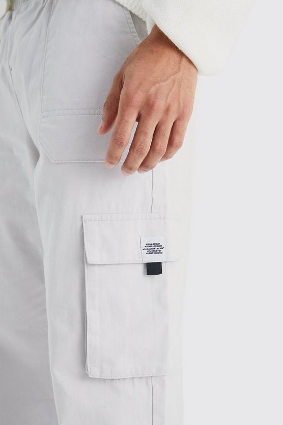 Lockere Cargo-Jogginghose mit elastischem Bund