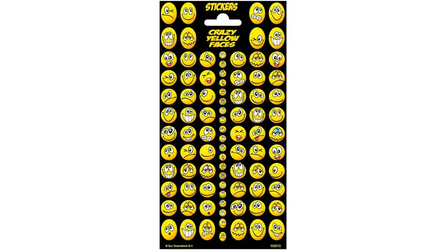 Leykam Alpina - Sticker Crazy Yellow Faces