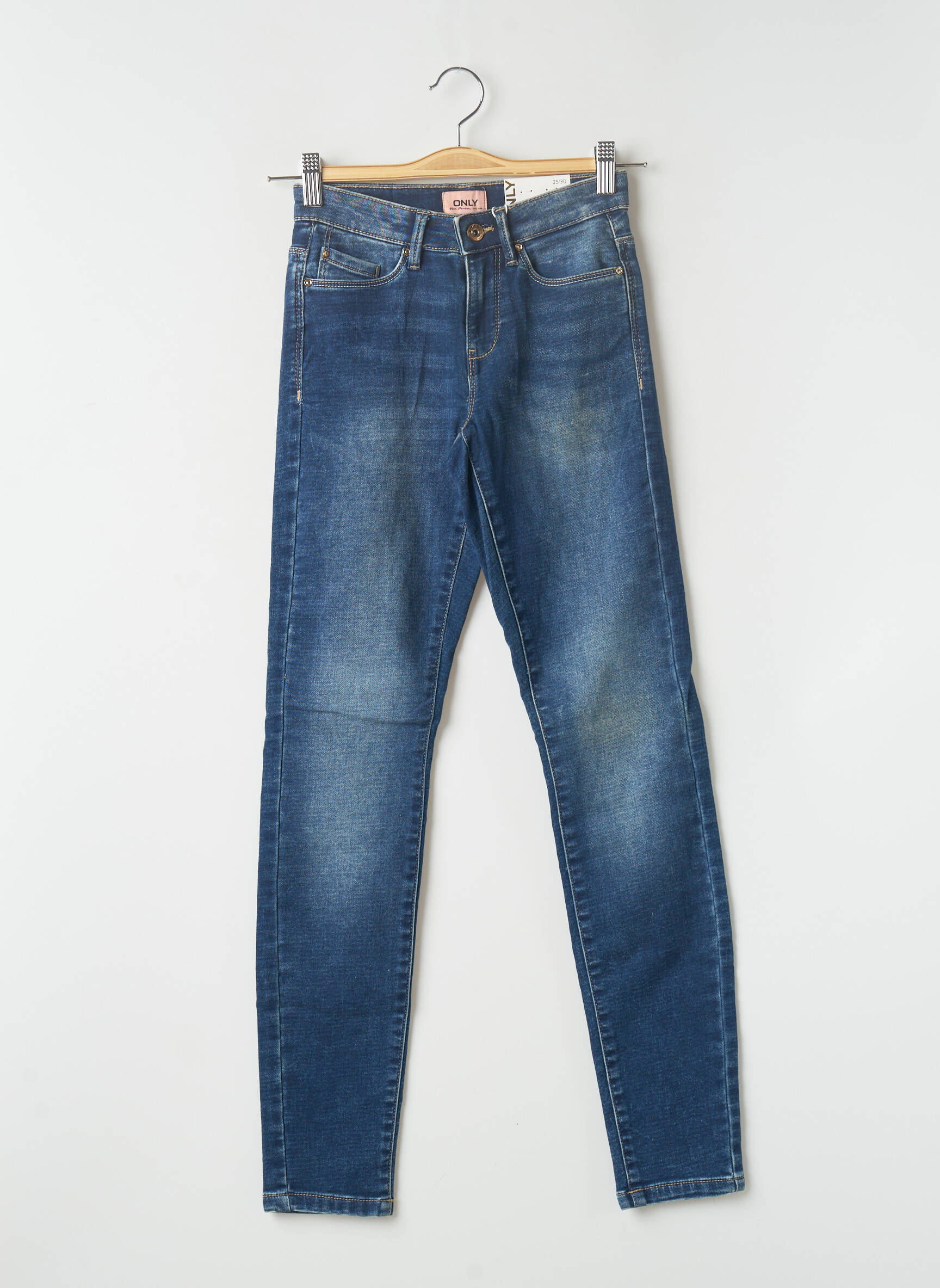 Only Jeans Skinny Femme couleur bleu