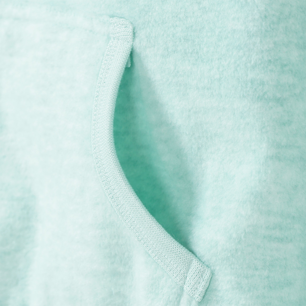 Mädchen Fleeceshirt in Melange-Optik