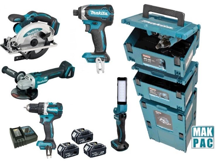 Makita DLX8000J Σετ Συνδυασμού 18V 3 x 5.0Ah - Οι πιο πρόσφατες μηχανές συνδυασμού 5.0 AH