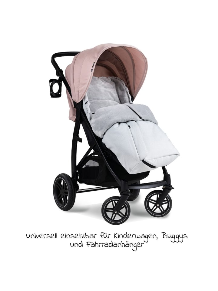 Hauck Winter-Fußsack für Kinderwagen und Buggy Pushchair in grau günstig kaufen onesize