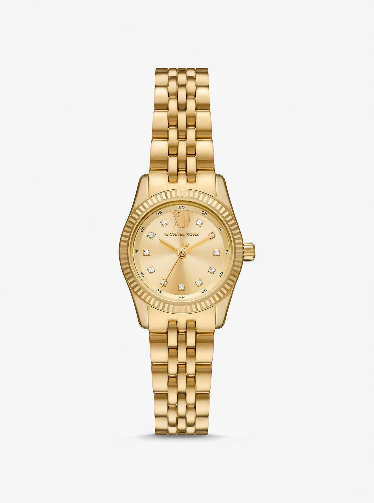 Petite Lexington Pavé Gold-Tone Watch - GOLD
