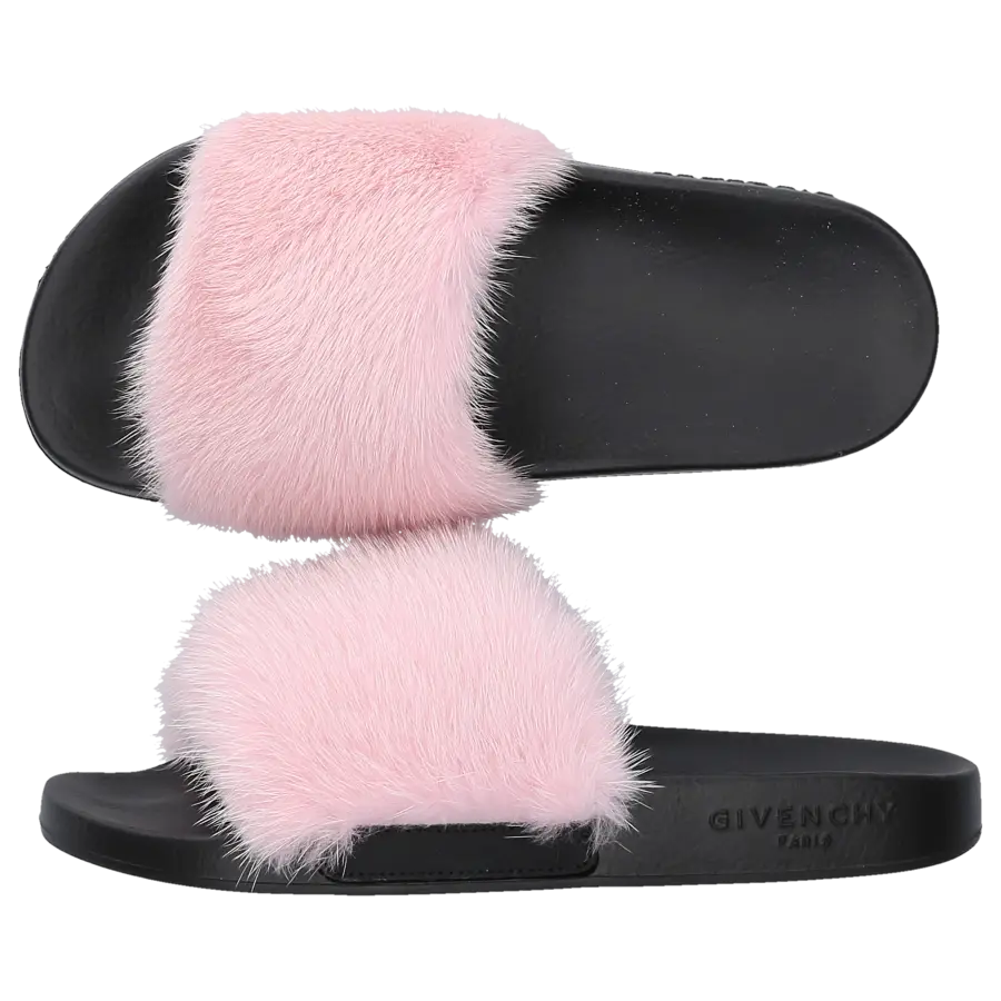 Givenchy - Pantoletten PARIS Kautschuk Nerz - pink