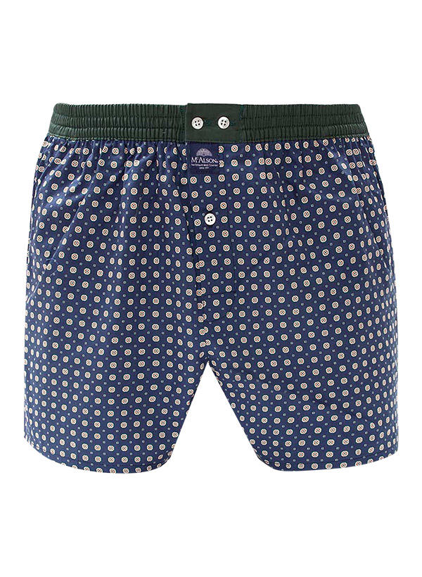 MC ALSON, Boxershorts, Baumwolle, marine gemustert