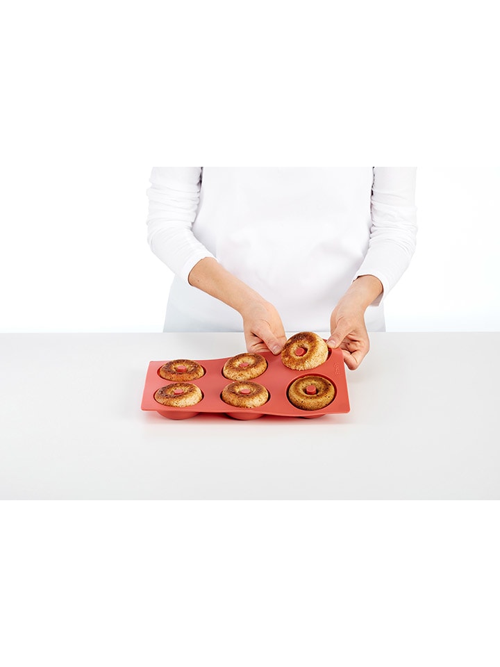 Lekué Donutform in Rot - (B)30 x (H)3,4 x (T)11,8 cm günstig kaufen onesize