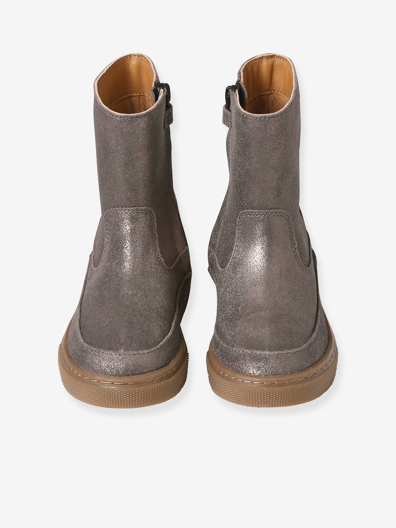 Vertbaudet Mädchen Stiefel mit Reißverschluss - bronze