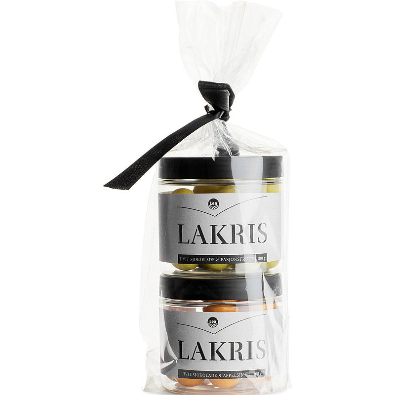 Lea Sjokoladekuler m/lakris 2-pk m/cellofan