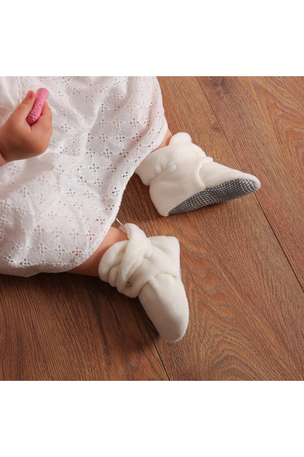 Ella Bonna  Babyschuhe aus Bio-Baumwolle, rutschfeste Sohle, Baumwolle, Hausschuhe für Neugeborene, Heim- und Kinderzimmerschuhe