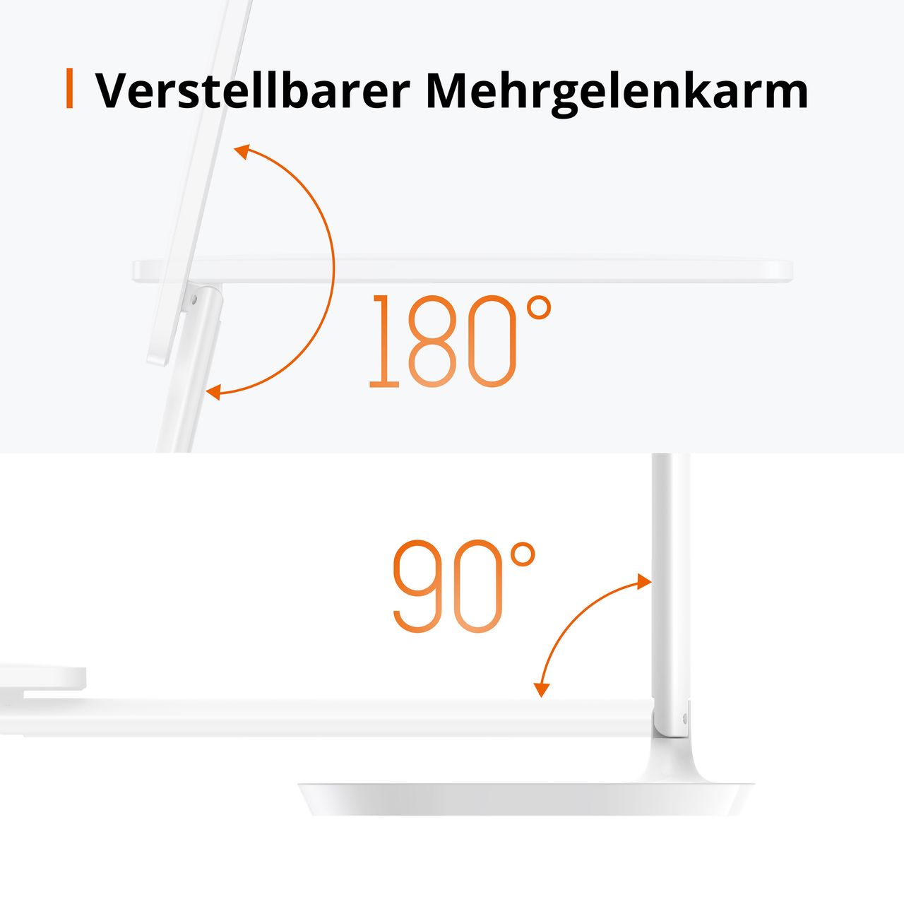 TaoTronics TT-DL064 LED Schreibtischlampe - 5 Helligkeitsstufen - 3 Farbtemperaturen - USB-Charger
