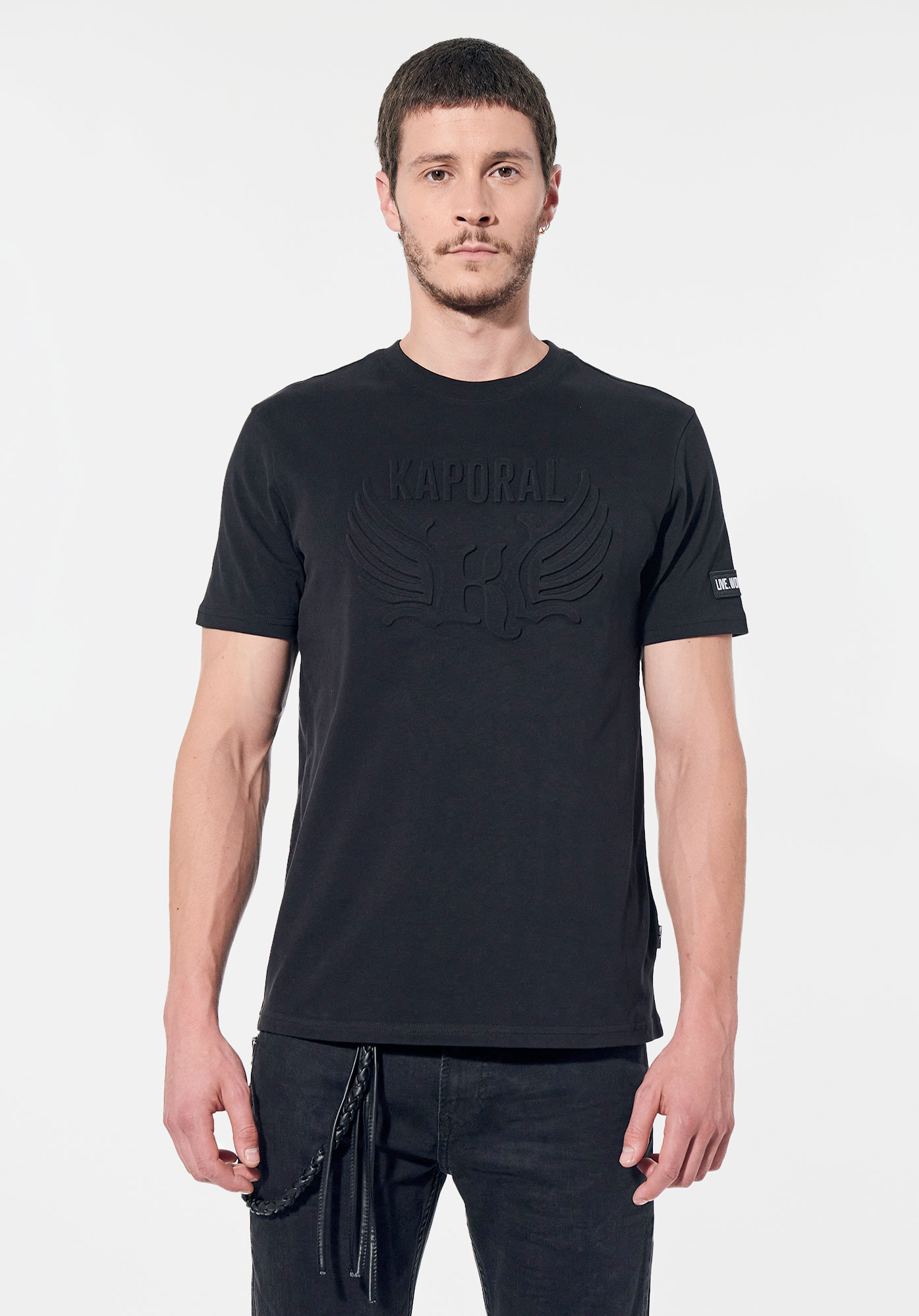 LOUND  T-shirt noir Homme en 100% coton bio