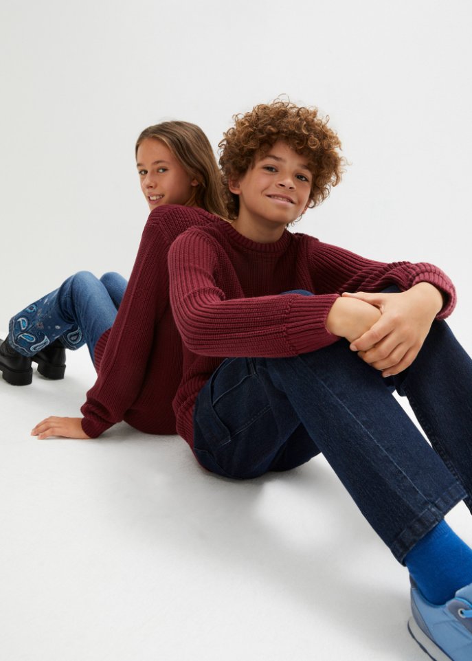 Kinder Baumwoll-Strickpullover
