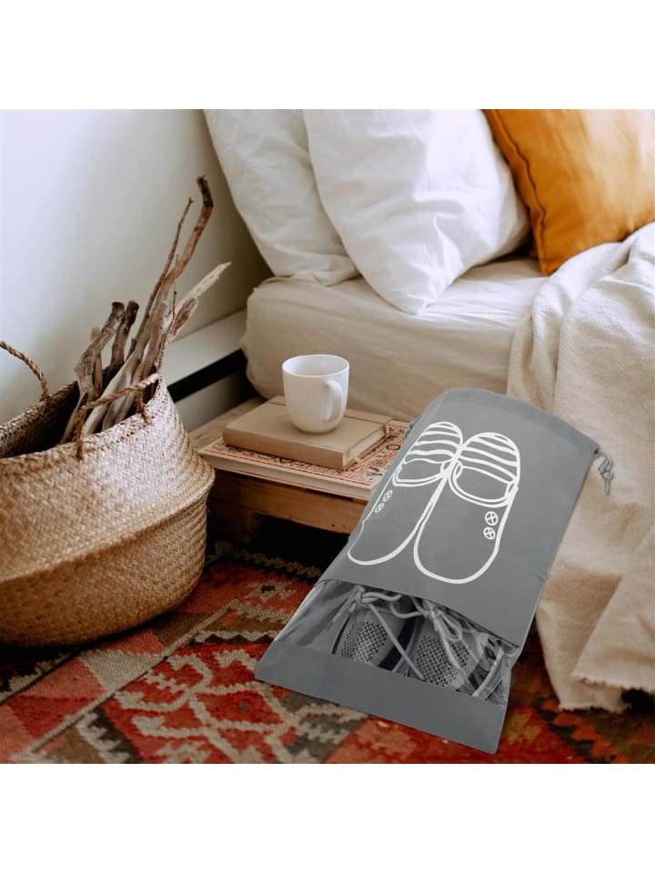 Intirilife 3x Schuhbeutel in GRAU günstig kaufen onesize