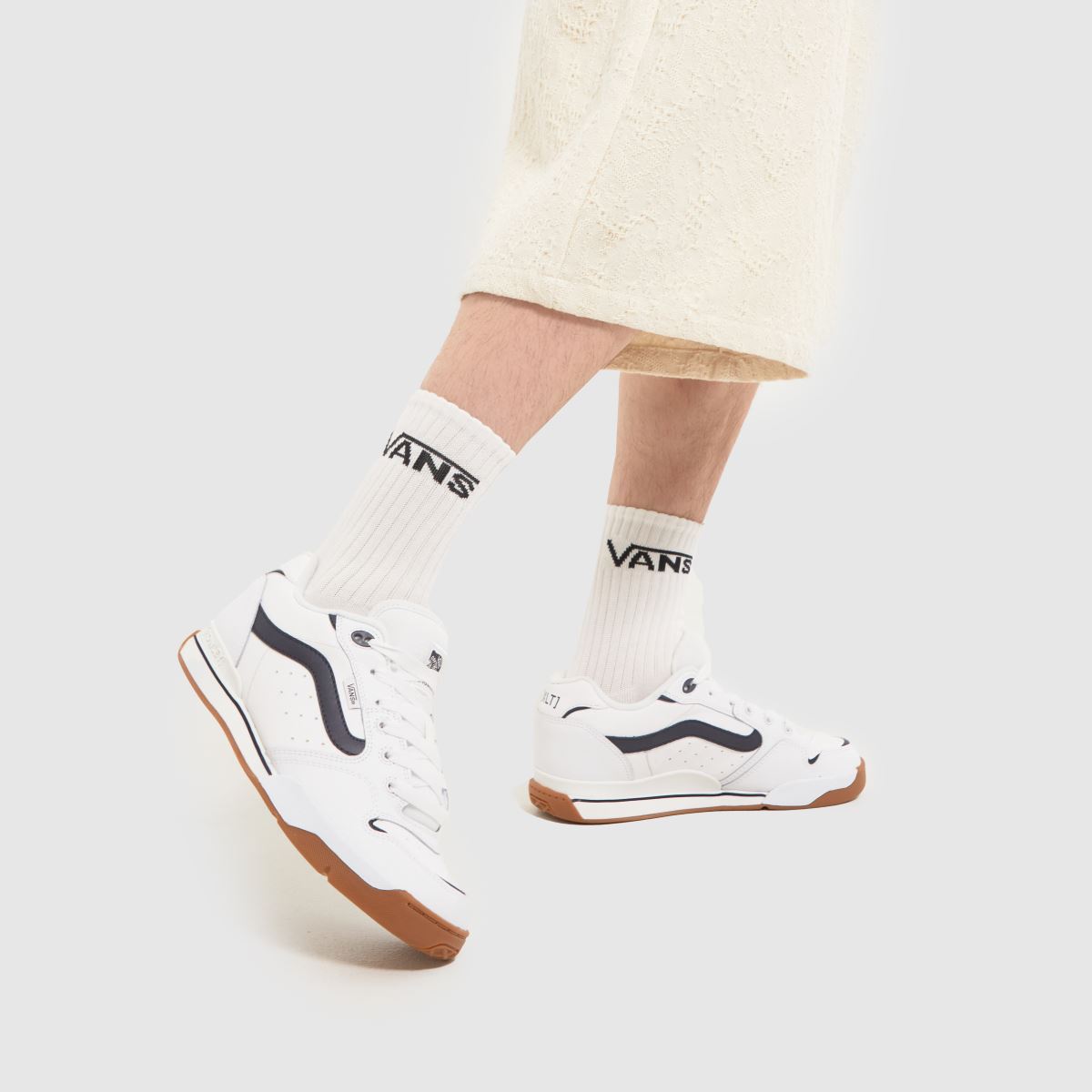 Vans Rowley XLT-sneakers i vitt och marinblått