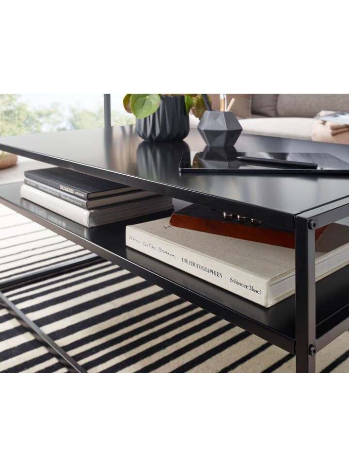 KADIMA DESIGN Couchtisch 100x60x45 cm Metall Wohnzimmertisch Industrial , günstig kaufen onesize