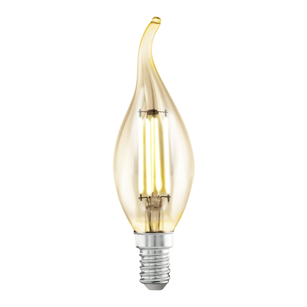 EGLO E14 LED Filament Leuchtmittel Kerzenform Amber