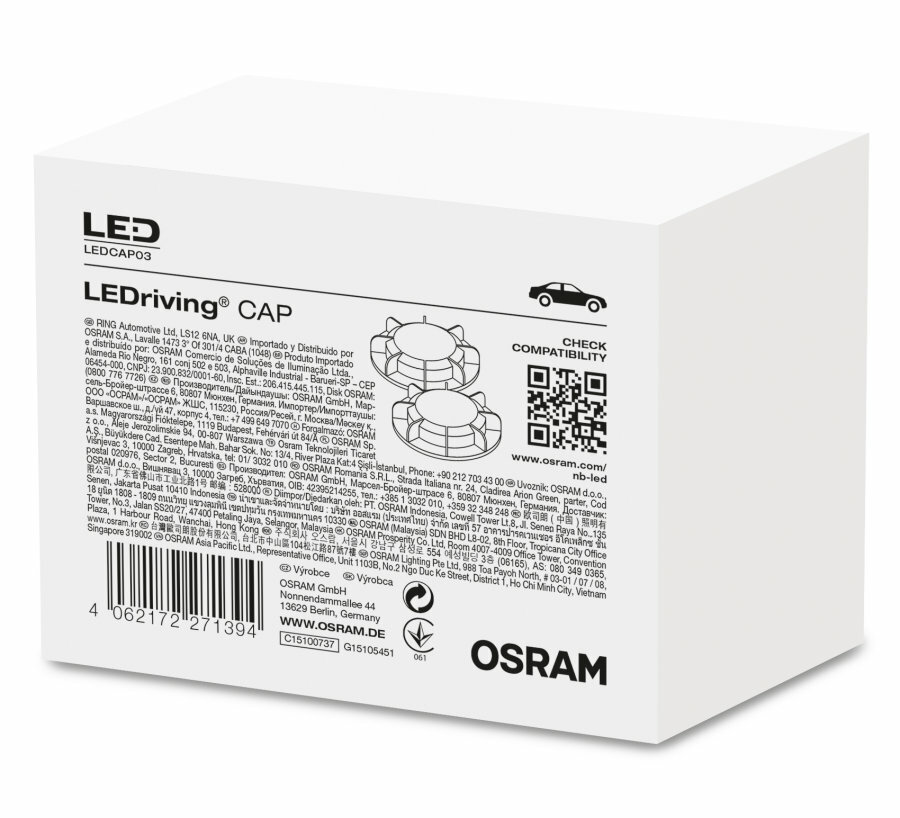 OSRAM LEDriving® Dichtungskappe H7 - 3, 2 Stück - ATU