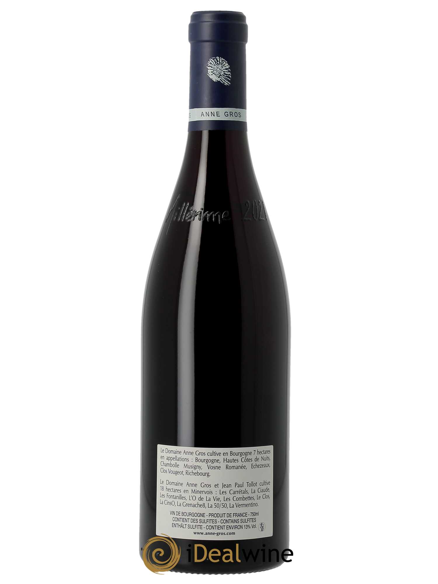 Bourgogne Pinot Noir Anne Gros  2021 - Lot de 1 Bouteille
