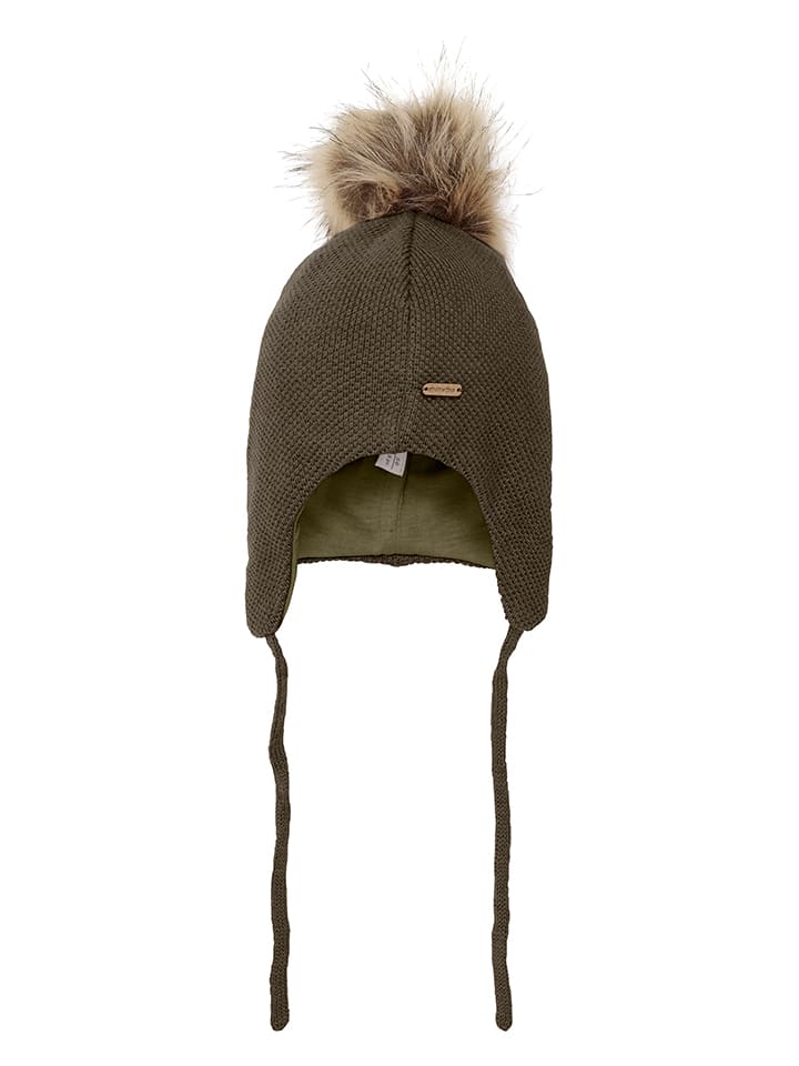 Minymo Bommelmütze in Khaki günstig kaufen