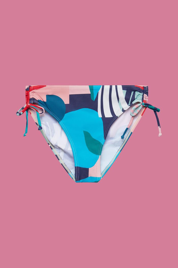 Bikinihose mit mehrfarbigem Print