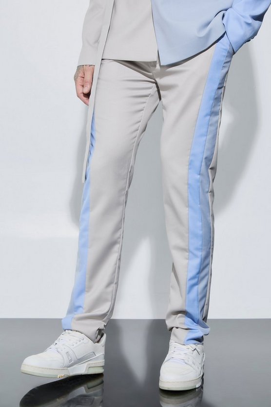 Tall Skinny Colorblock Anzughose