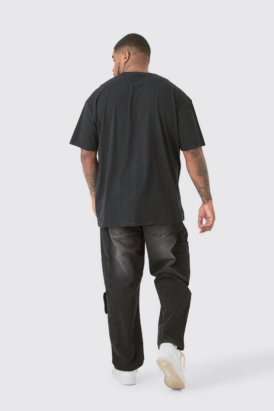 Plus T-Shirt mit lizenziertem Slayer-Print