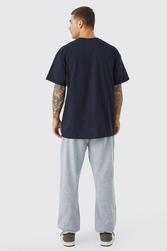 Oversize Jogginghose mit Man-Print