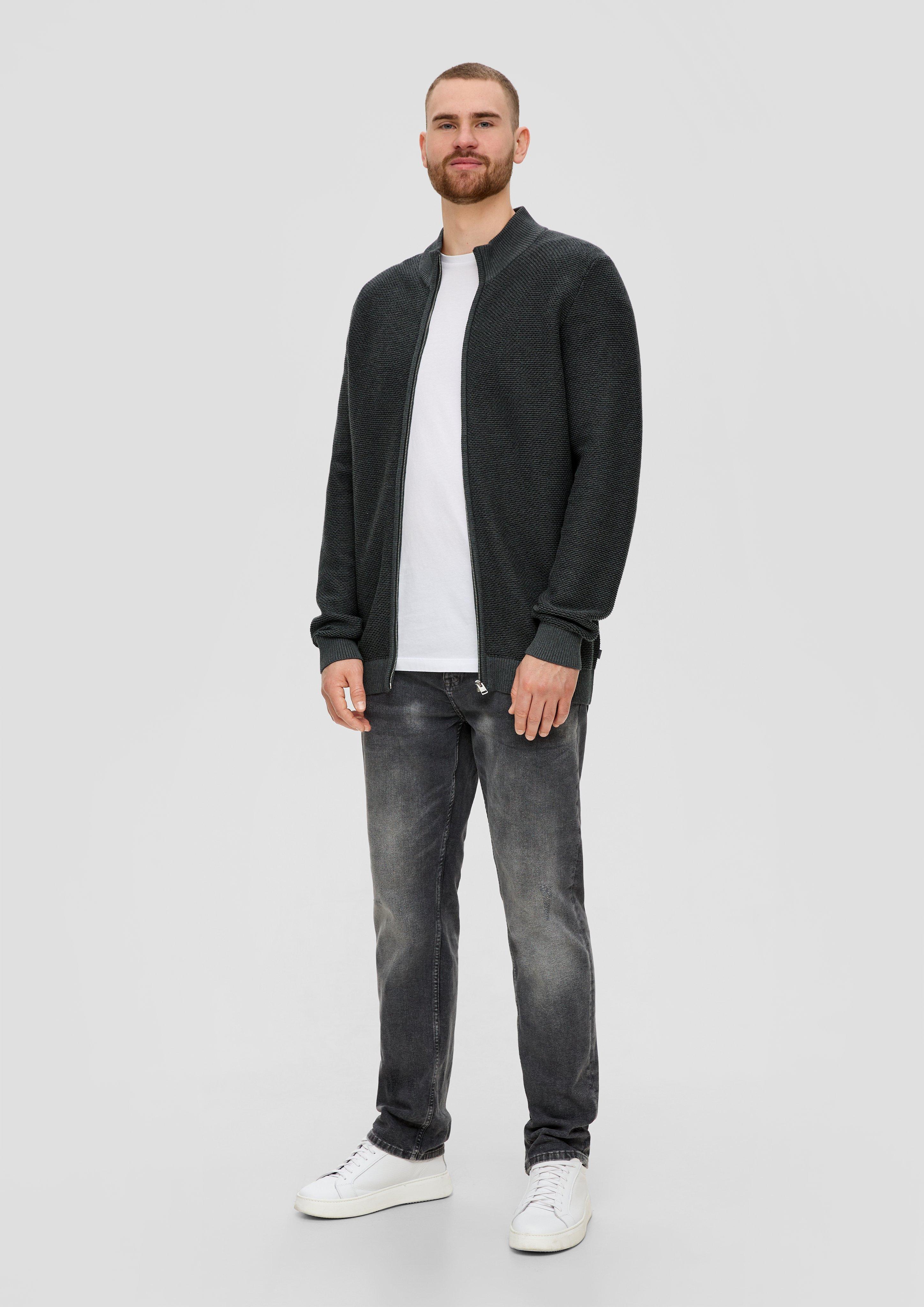 Strickjacke mit Musterstruktur  2143380-98W4