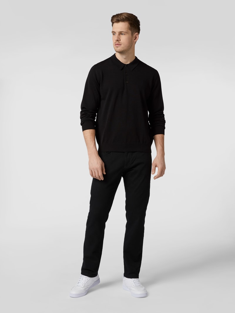 Pullover aus Schurwolle in schwarz