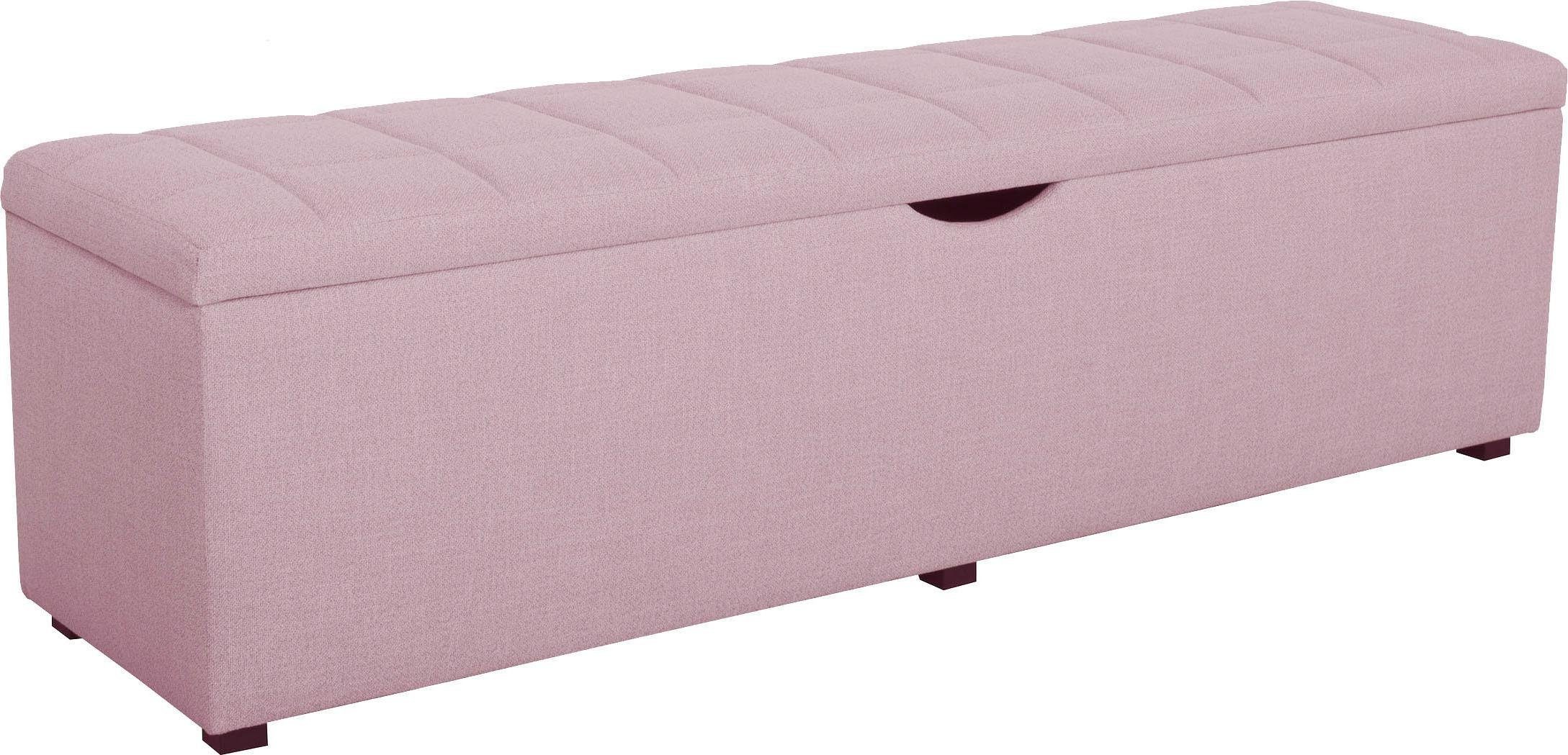 Places of Style Hockerbank Checked, mit Stauraum, Breite 120 cm und 160 cm, als Bettbank geeignet