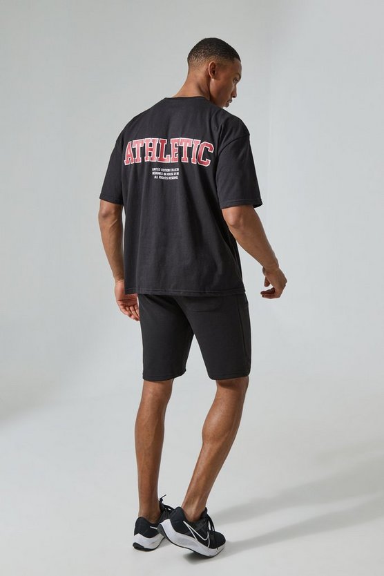 Man Active kastiges T-Shirt mit Athletic Print