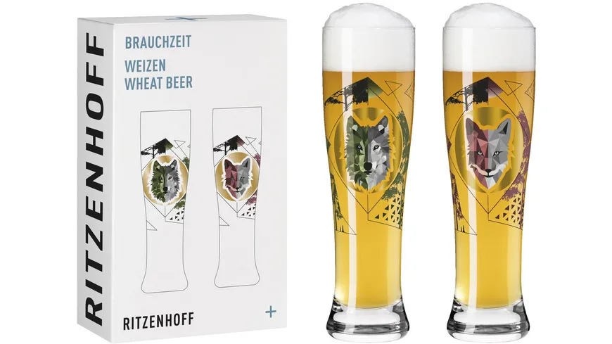 RITZENHOFF Weizenbierglas Brauchzeit Set #2 VON SONJA EIKLER 2-tlg.
