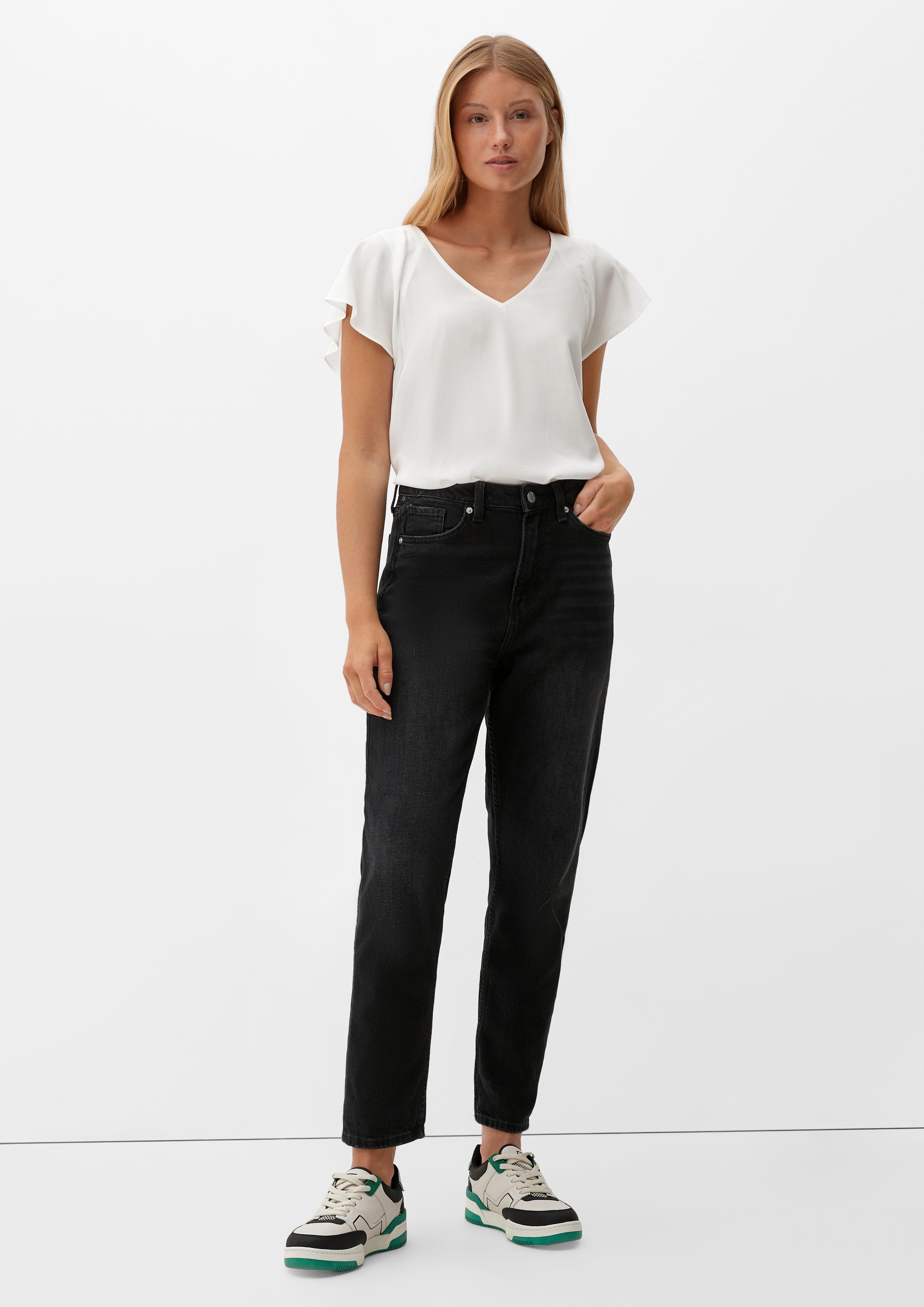 Viskosebluse mit V-Ausschnitt  2132616-0200