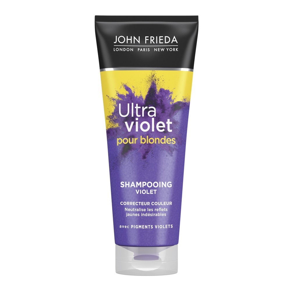 john frieda Ultra Violet pour Blond Shampooing Violet Shampooing correcteur couleur anti-reflets jaunes