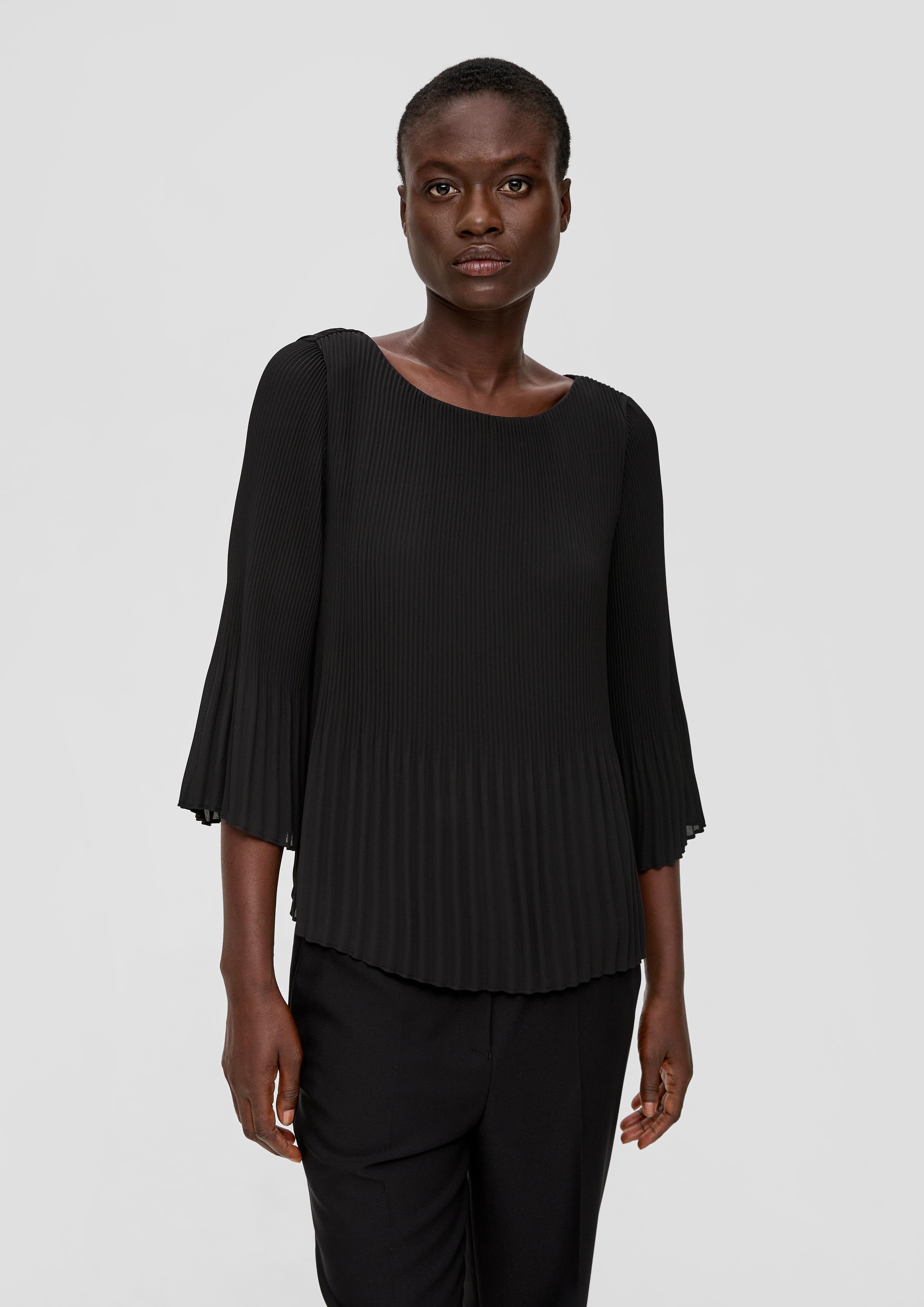 Bluse mit Plisseefalten  2138013-9999