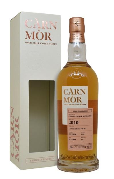 2010 Càrn Mòr Craigellachie Distillery 12yrs Single Malt Scotch Whisky Guyana Rum