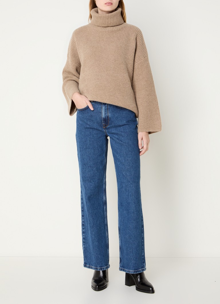 Selected Femme Mary chunky knitted sweater in wool blend