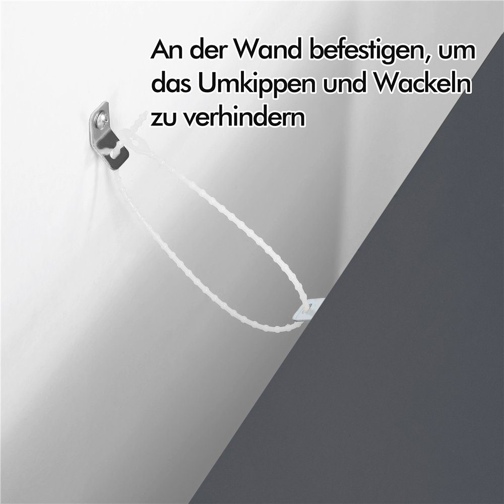 Yaheetech Badkommode Badschrank Eckkommode, mit abnehmbaren Schubladen