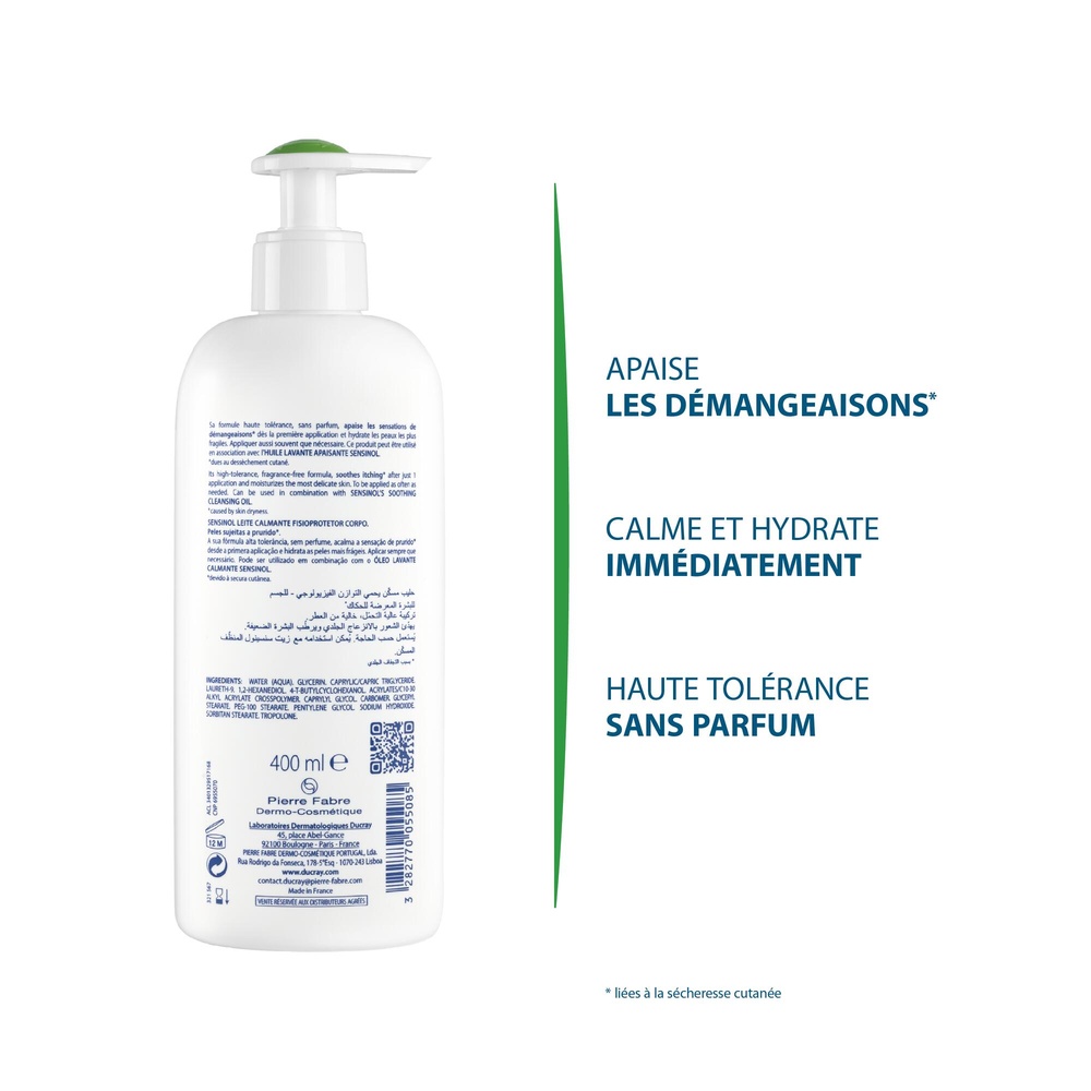 Ducray Sensinol Corps Lait Apaisant Physioprote cteur 400 ml Lait