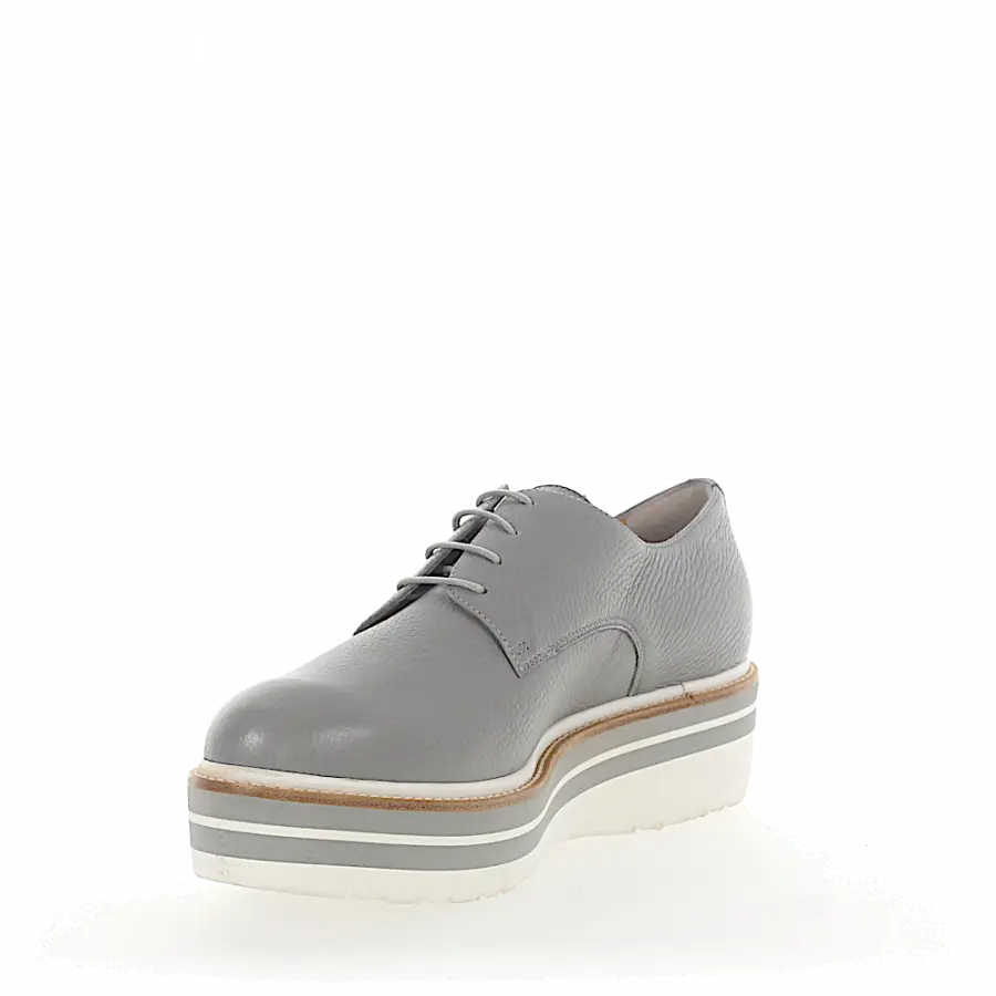 Truman's - Schnürschuhe 7953 Hirschleder hellgrau - grau